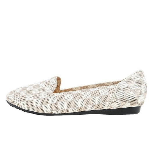 Pumps Round Head Woven Shallow Mouth Flying Woven Women's Flat Bottom - MYLUXURY LANE ENTERPRISE