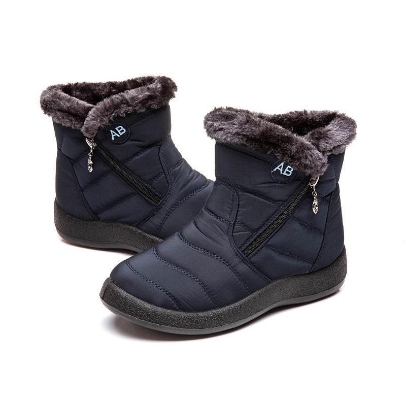 Waterproof Snow Boots Plush Warm Winter Shoes Casual Lightweight Ankle Boots - MYLUXURY LANE ENTERPRISE