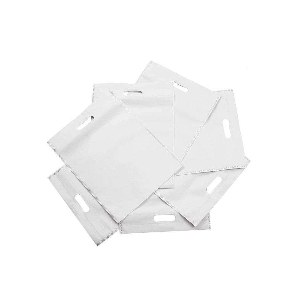 Generic Pack Of 50_D Cut Cloth Eco Friendly Reusable Carry, Grocery Bag (White) - MYLUXURY LANE ENTERPRISE