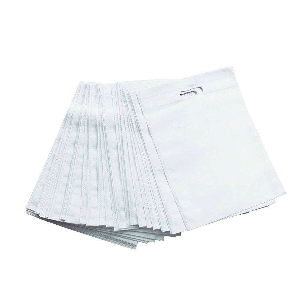 Generic Pack Of 50_D Cut Cloth Eco Friendly Reusable Carry, Grocery Bag (White) - MYLUXURY LANE ENTERPRISE