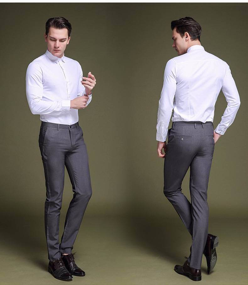 Slim-fit stretch pants with four seasons feet - MYLUXURY LANE ENTERPRISE