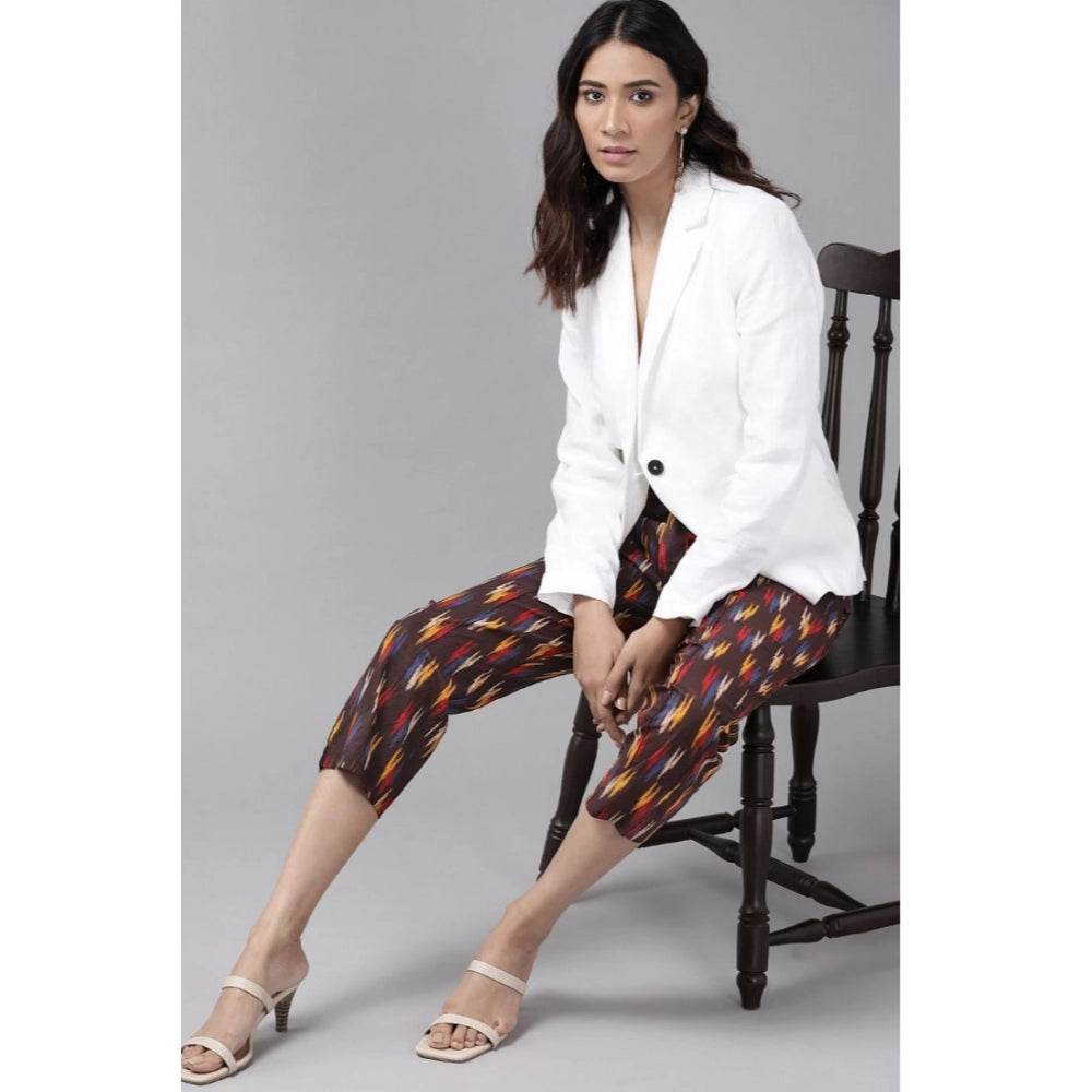 Generic Women's Casual Printed Cotton Trouser Pant (MultiColor) - MYLUXURY LANE ENTERPRISE