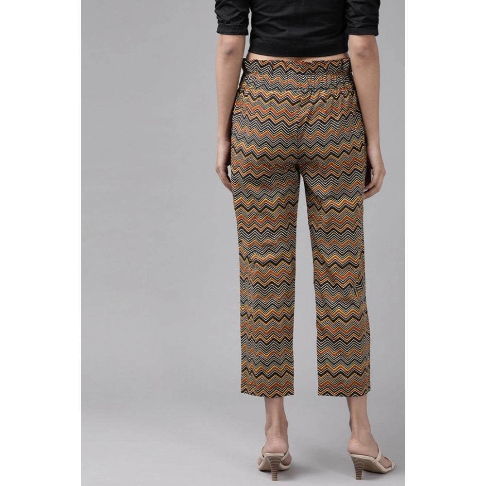 Generic Women's Casual Printed Cotton Trouser Pant (MultiColor) - MYLUXURY LANE ENTERPRISE