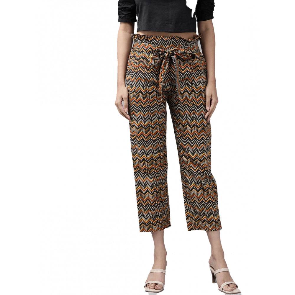 Generic Women's Casual Printed Cotton Trouser Pant (MultiColor) - MYLUXURY LANE ENTERPRISE