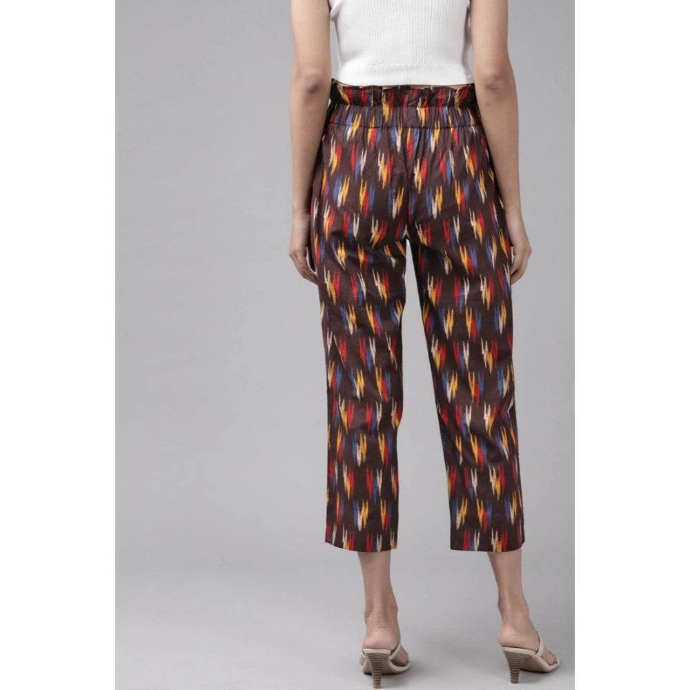 Generic Women's Casual Printed Cotton Trouser Pant (MultiColor) - MYLUXURY LANE ENTERPRISE