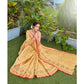 Generic Women's Organza Printed Saree With Unstitched Blouse (Beige, 5-6 Mtrs) - MYLUXURY LANE ENTERPRISE
