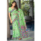 Generic Women's Cotton Printed Saree With Unstitched Blouse (Green, 5-6 Mtrs) - MYLUXURY LANE ENTERPRISE