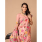 Generic Women's Cotton Printed Saree With Unstitched Blouse (Pink, 5-6 Mtrs) - MYLUXURY LANE ENTERPRISE