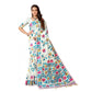 Generic Women's Cotton Printed Saree With Unstitched Blouse (White, 5-6 Mtrs) - MYLUXURY LANE ENTERPRISE