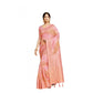 Generic Women's Linen Printed Saree With Unstitched Blouse (Pink, 5-6 Mtrs) - MYLUXURY LANE ENTERPRISE