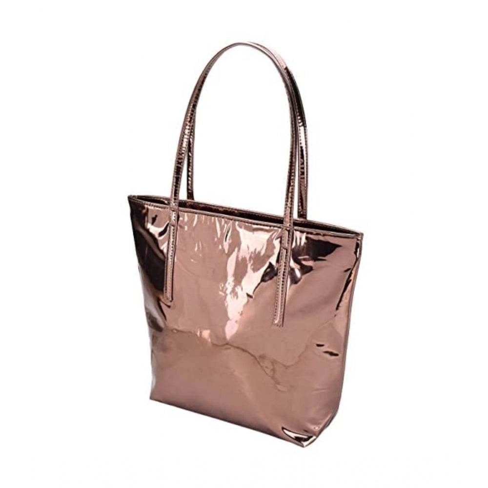 Generic Women's Synthetic Solid Shoulder Bag (Copper) - MYLUXURY LANE ENTERPRISE