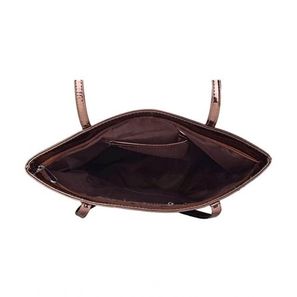 Generic Women's Synthetic Solid Shoulder Bag (Copper) - MYLUXURY LANE ENTERPRISE
