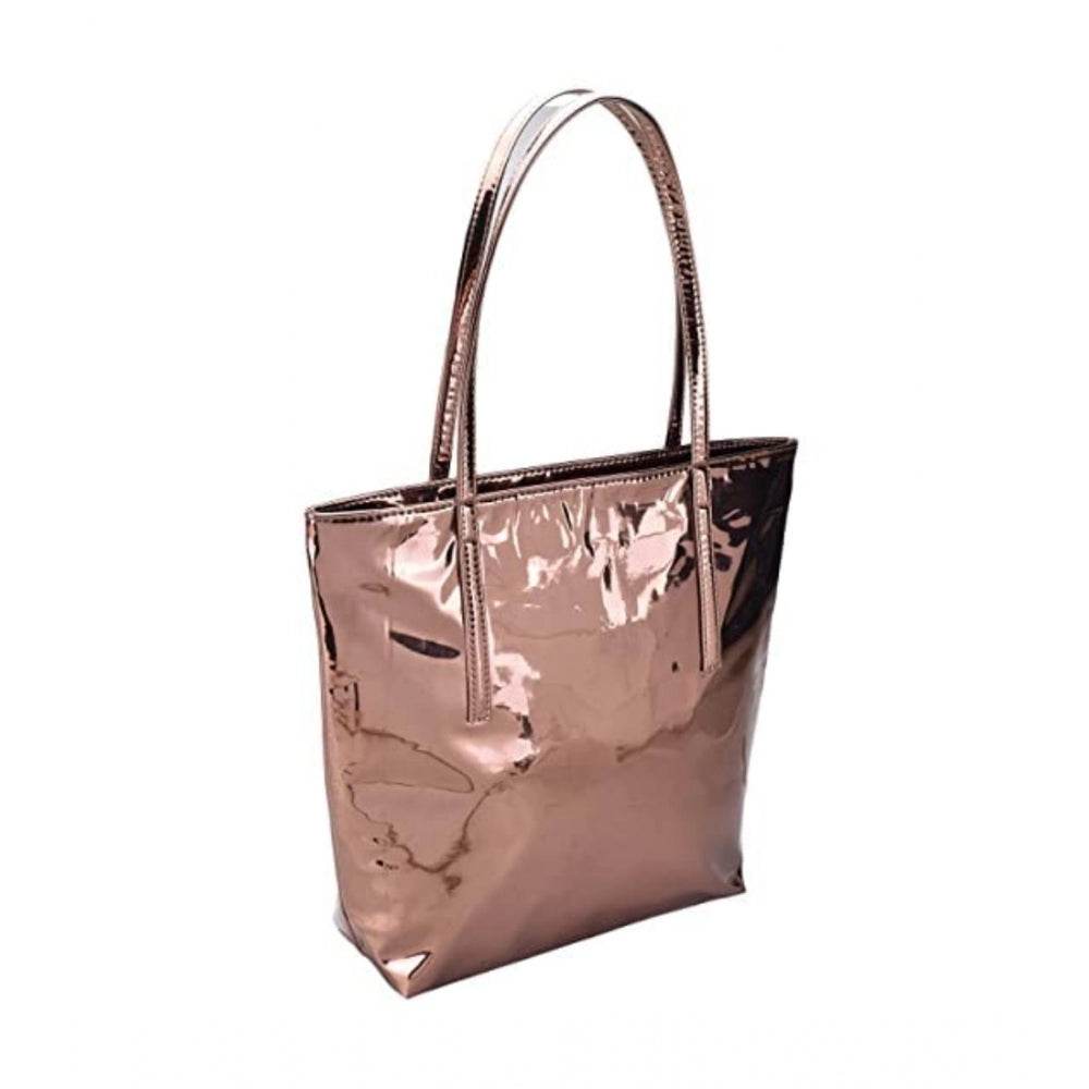 Generic Women's Synthetic Solid Shoulder Bag (Copper) - MYLUXURY LANE ENTERPRISE