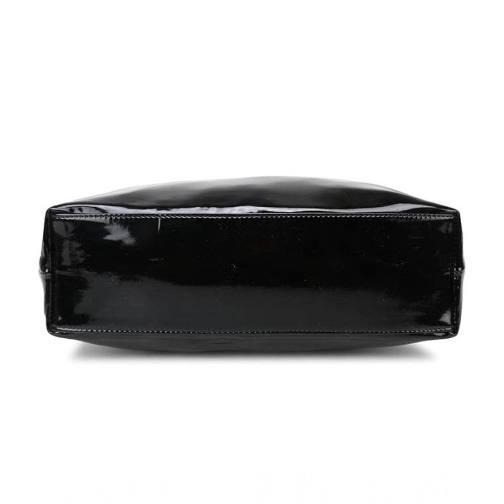 Generic Women's Synthetic Solid Shoulder Bag (Black) - MYLUXURY LANE ENTERPRISE