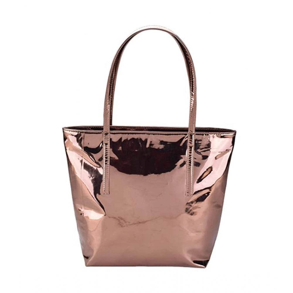 Generic Women's Synthetic Solid Shoulder Bag (Copper) - MYLUXURY LANE ENTERPRISE