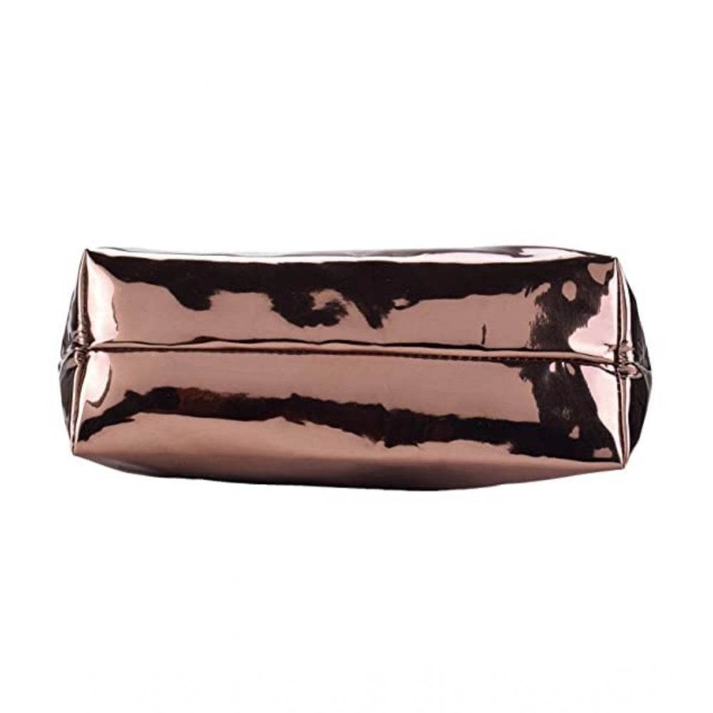 Generic Women's Synthetic Solid Shoulder Bag (Copper) - MYLUXURY LANE ENTERPRISE
