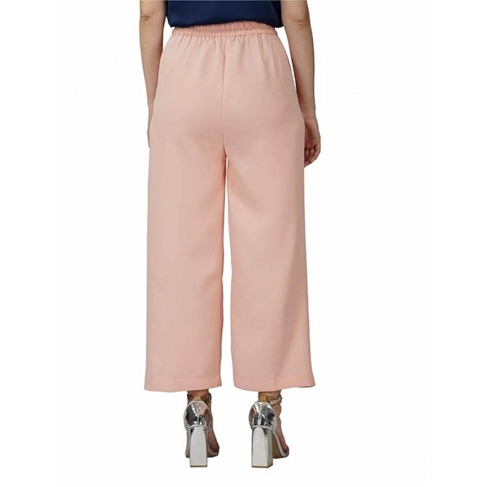 Generic Women's Casual Cotton Solid Pants (Pink) - MYLUXURY LANE ENTERPRISE