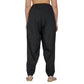 Generic Women's Casual Cotton Cambric Solid Drawstring Bottomwear (Black) - MYLUXURY LANE ENTERPRISE