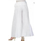 Generic Women's Casual Cotton Solid Palazzo (White) - MYLUXURY LANE ENTERPRISE