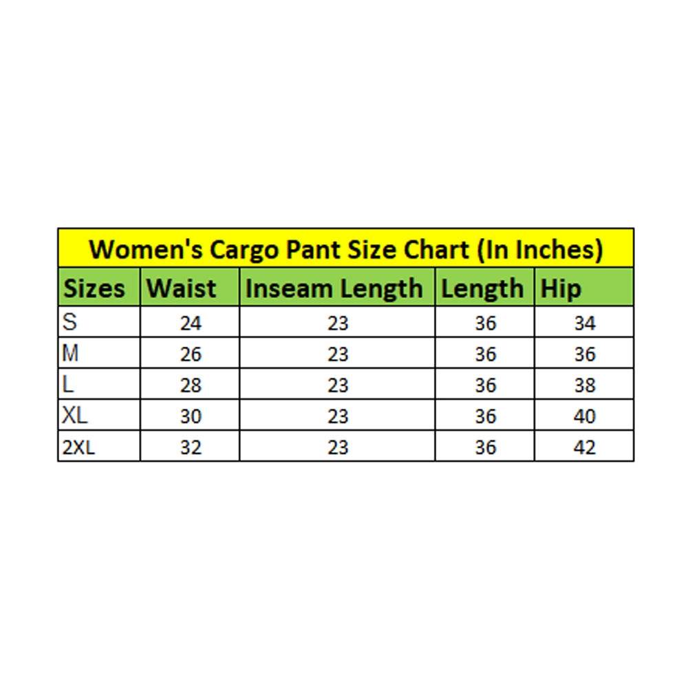 Generic Women's Casual Cotton Solid Cargo Pants (Black) - MYLUXURY LANE ENTERPRISE