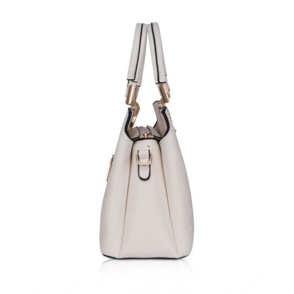 Generic Women's Faux Leather Printed Adjustable Long Belt Handbag (White) - MYLUXURY LANE ENTERPRISE