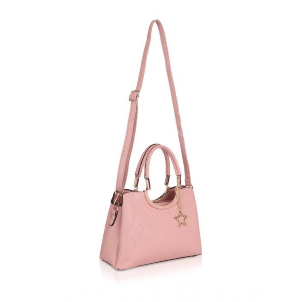 Generic Women's Faux Leather Printed Adjustable Long Belt Handbag (Pink) - MYLUXURY LANE ENTERPRISE