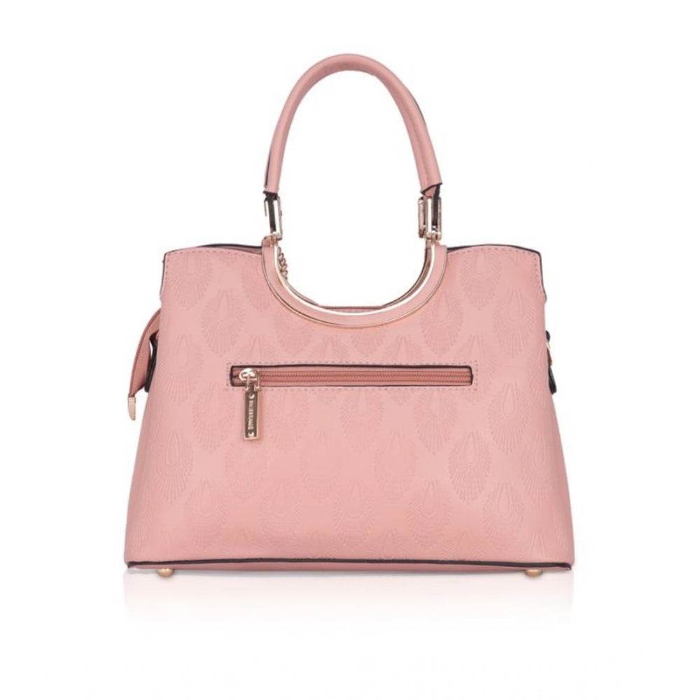 Generic Women's Faux Leather Printed Adjustable Long Belt Handbag (Pink) - MYLUXURY LANE ENTERPRISE