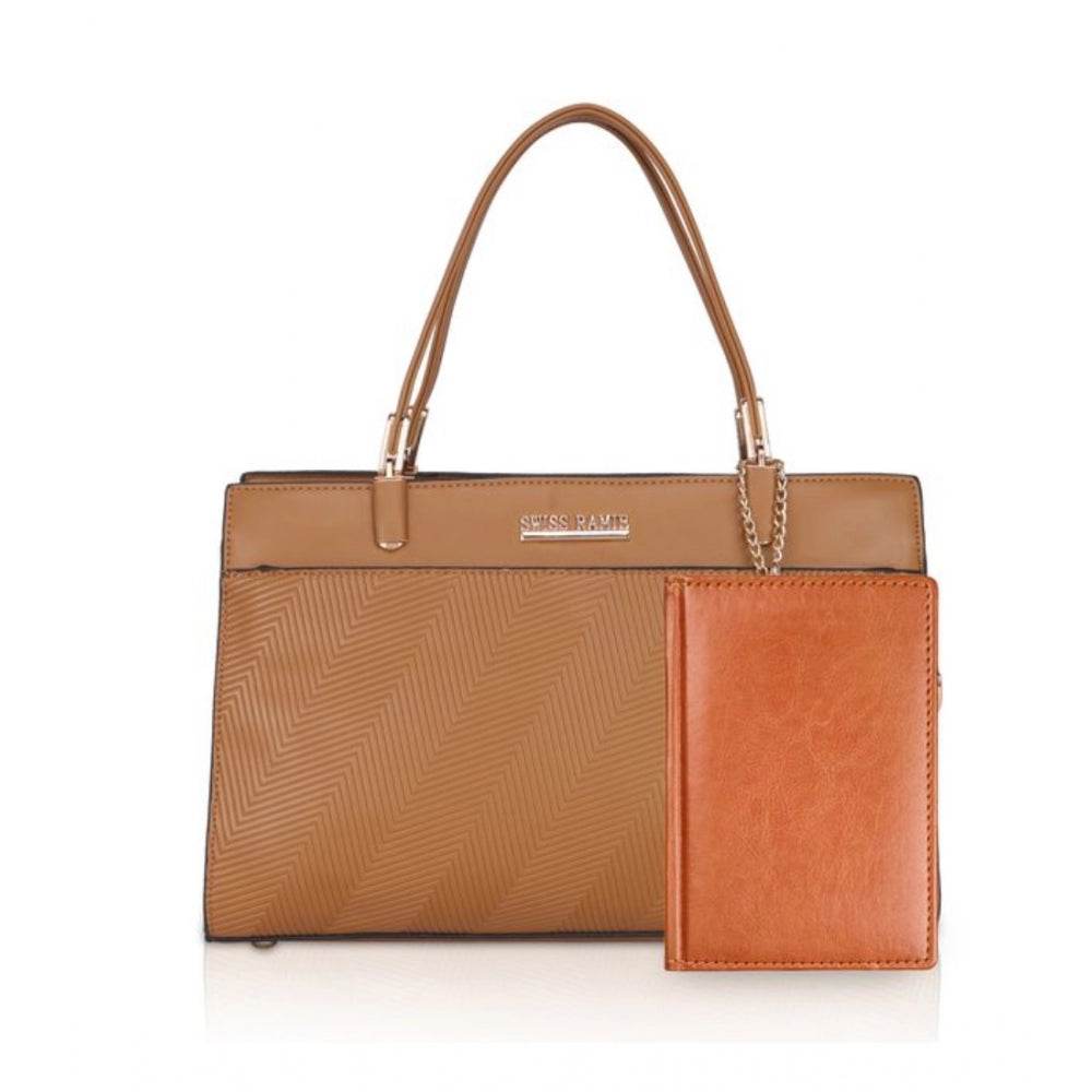 Generic Women's Faux Leather Textured Adjustable Long Belt Handbag (Brown) - MYLUXURY LANE ENTERPRISE