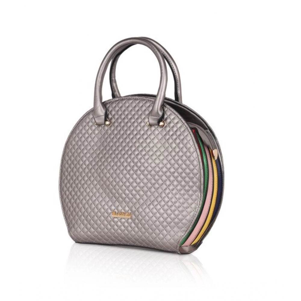 Generic Women's Faux Leather Printed Adjustable Long Belt Handbag (Silver Grey) - MYLUXURY LANE ENTERPRISE