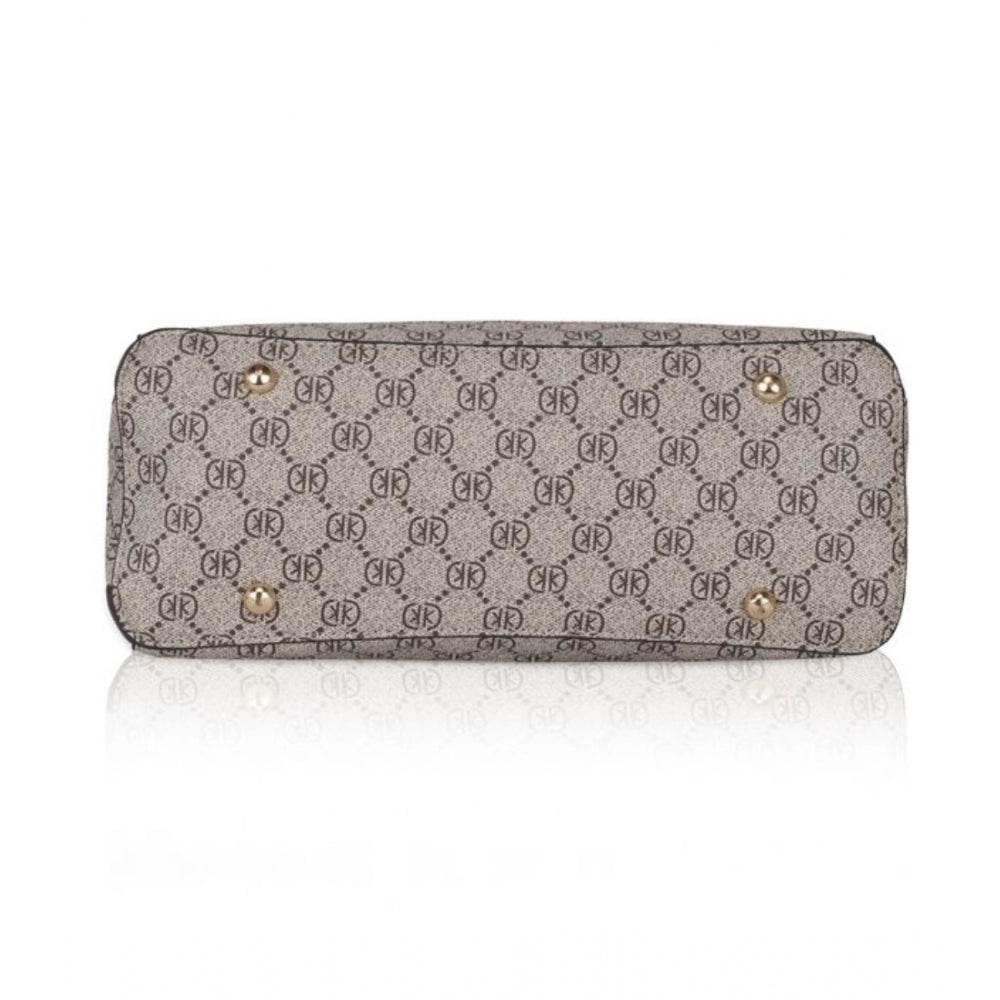 Generic Women's Faux Leather Printed Handbag (Coffee) - MYLUXURY LANE ENTERPRISE