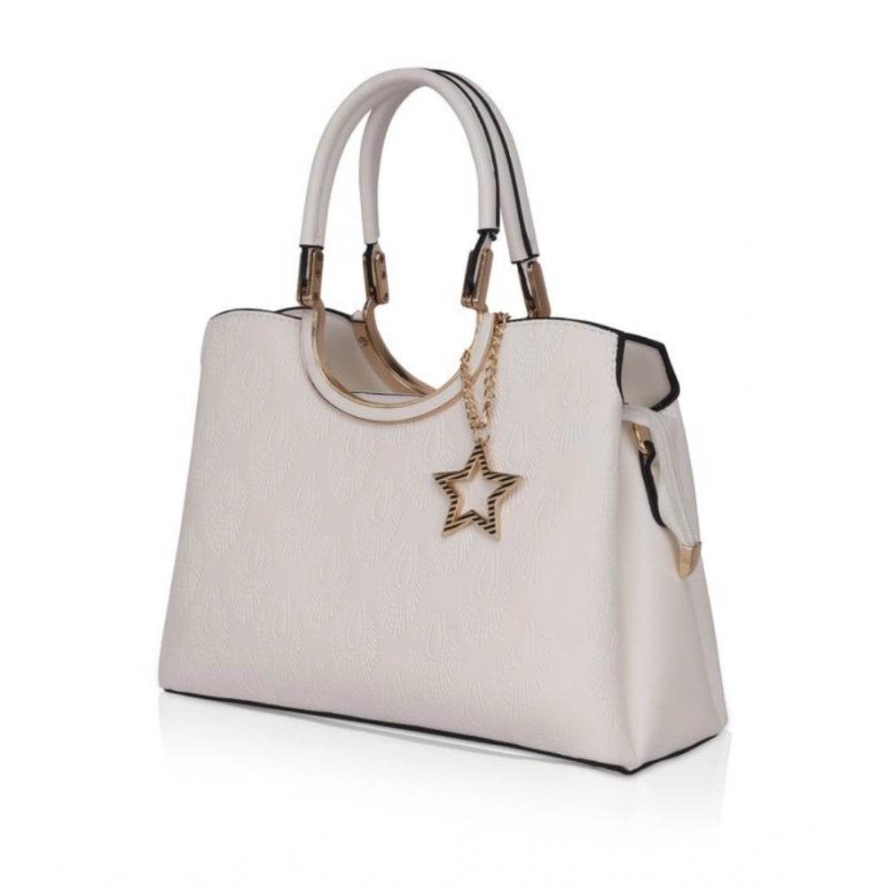 Generic Women's Faux Leather Printed Adjustable Long Belt Handbag (White) - MYLUXURY LANE ENTERPRISE