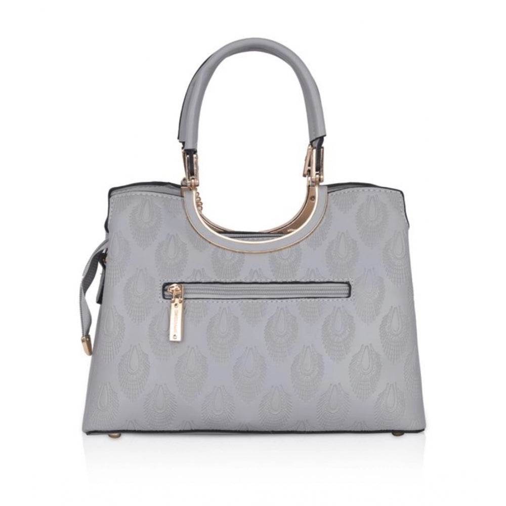 Generic Women's Faux Leather Printed Adjustable Long Belt Handbag (Grey) - MYLUXURY LANE ENTERPRISE
