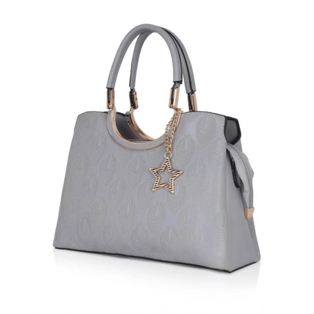 Generic Women's Faux Leather Printed Adjustable Long Belt Handbag (Grey) - MYLUXURY LANE ENTERPRISE