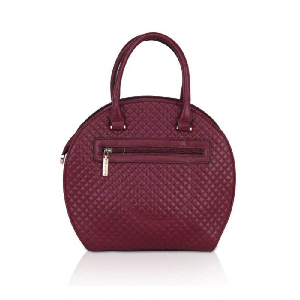 Generic Women's Faux Leather Printed Adjustable Long Belt Handbag (Maroon) - MYLUXURY LANE ENTERPRISE