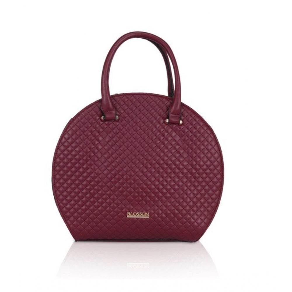 Generic Women's Faux Leather Printed Adjustable Long Belt Handbag (Maroon) - MYLUXURY LANE ENTERPRISE