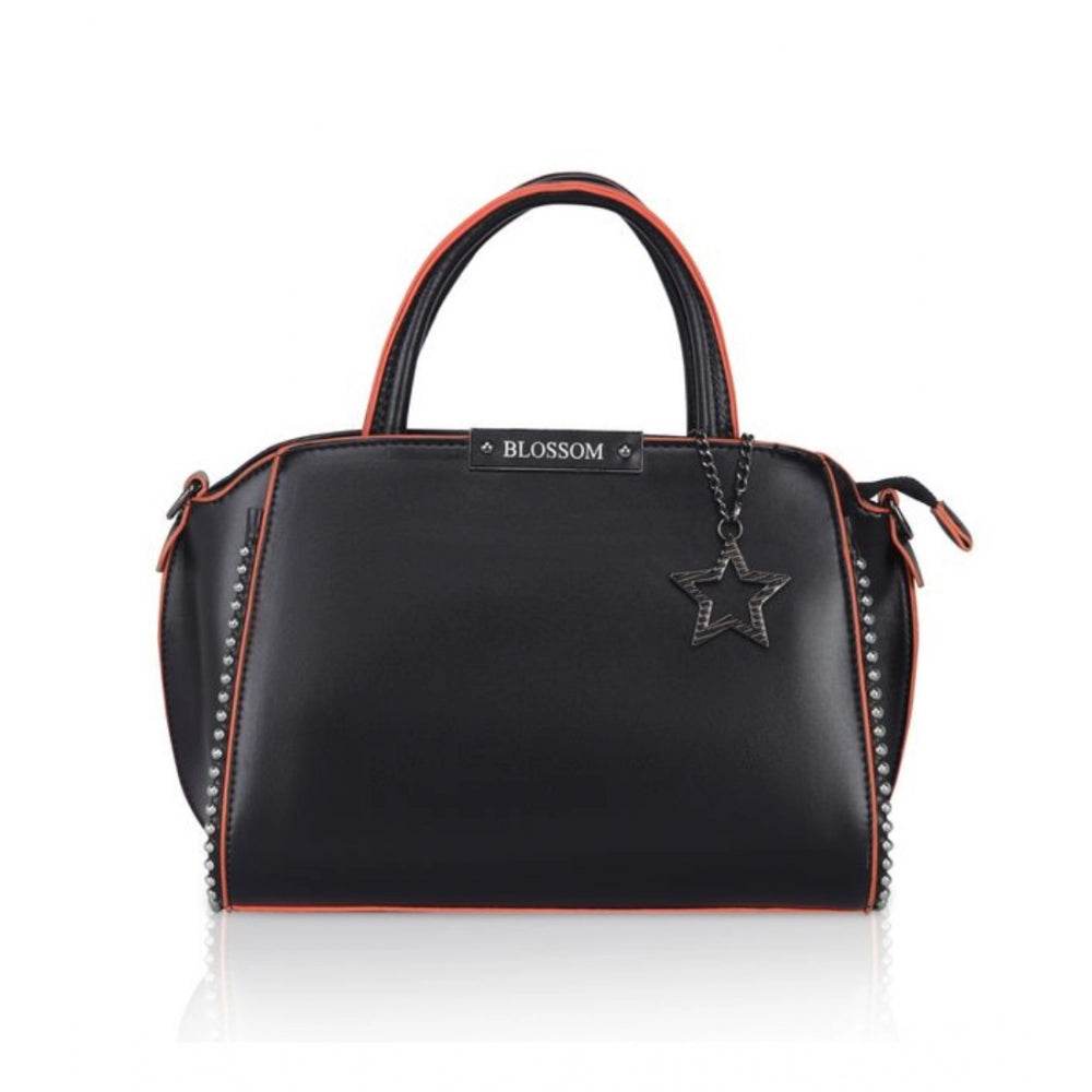 Generic Women's Faux Leather Metal Beads Handbag (Black) - MYLUXURY LANE ENTERPRISE