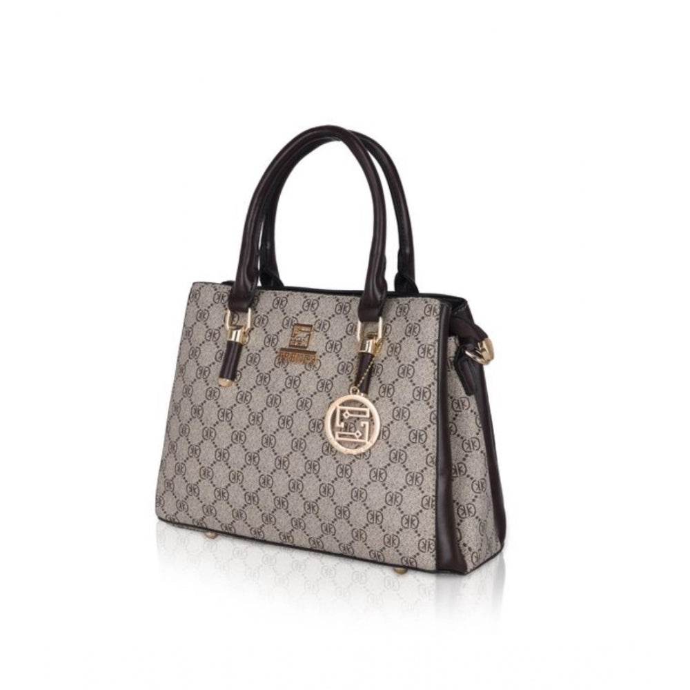 Generic Women's Faux Leather Printed Handbag (Coffee) - MYLUXURY LANE ENTERPRISE