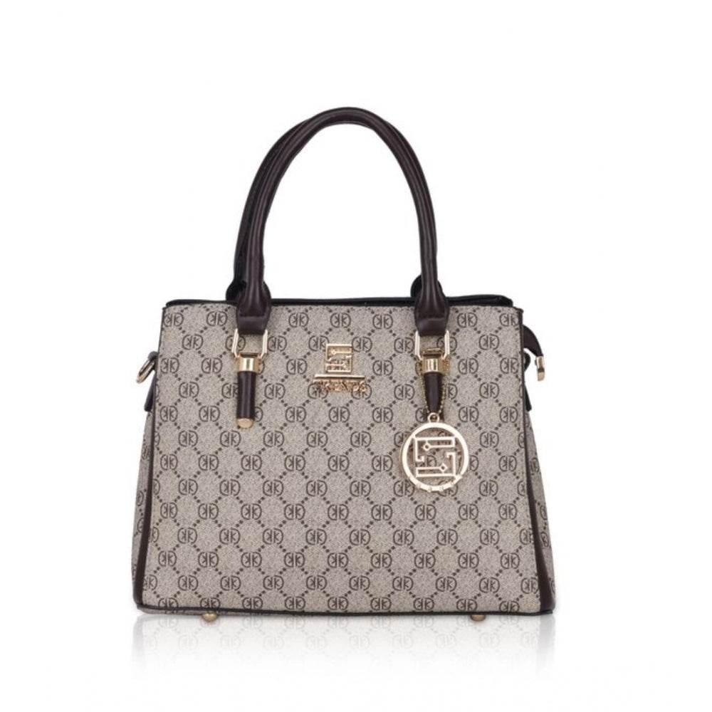 Generic Women's Faux Leather Printed Handbag (Coffee) - MYLUXURY LANE ENTERPRISE