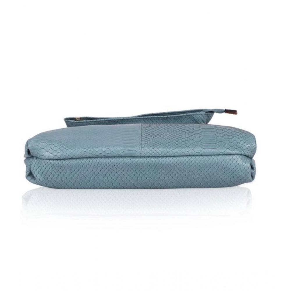 Generic Women's Faux Leather Textured Sling Bag (Blue) - MYLUXURY LANE ENTERPRISE