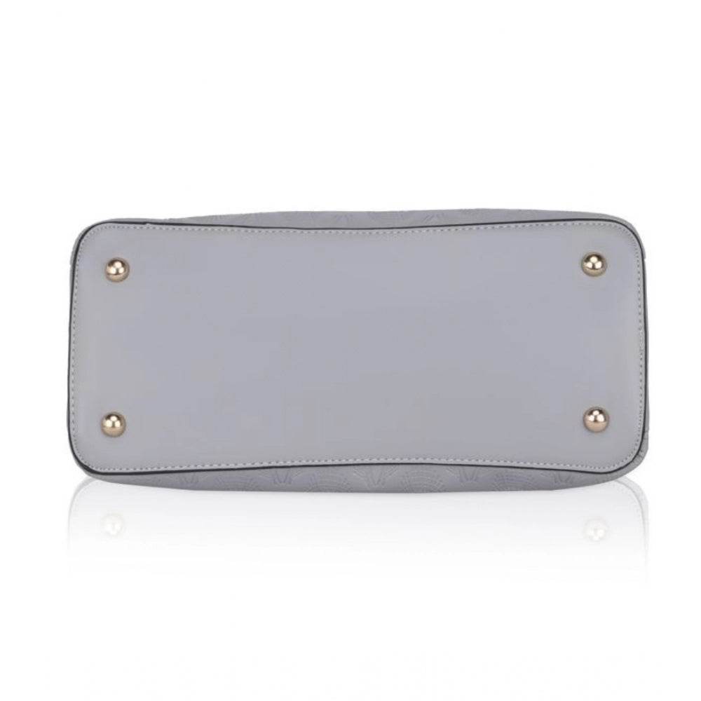 Generic Women's Faux Leather Printed Adjustable Long Belt Handbag (Grey) - MYLUXURY LANE ENTERPRISE