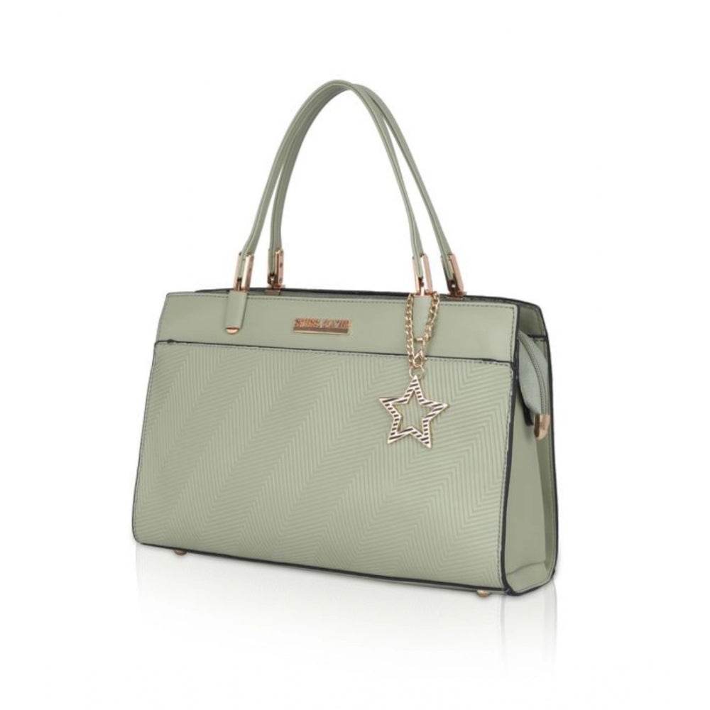 Generic Women's Faux Leather Textured Adjustable Long Belt Handbag (Green) - MYLUXURY LANE ENTERPRISE