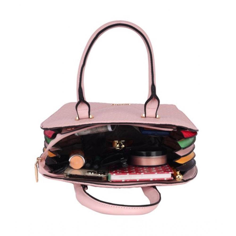 Generic Women's Faux Leather Printed Adjustable Long Belt Handbag (Pink) - MYLUXURY LANE ENTERPRISE
