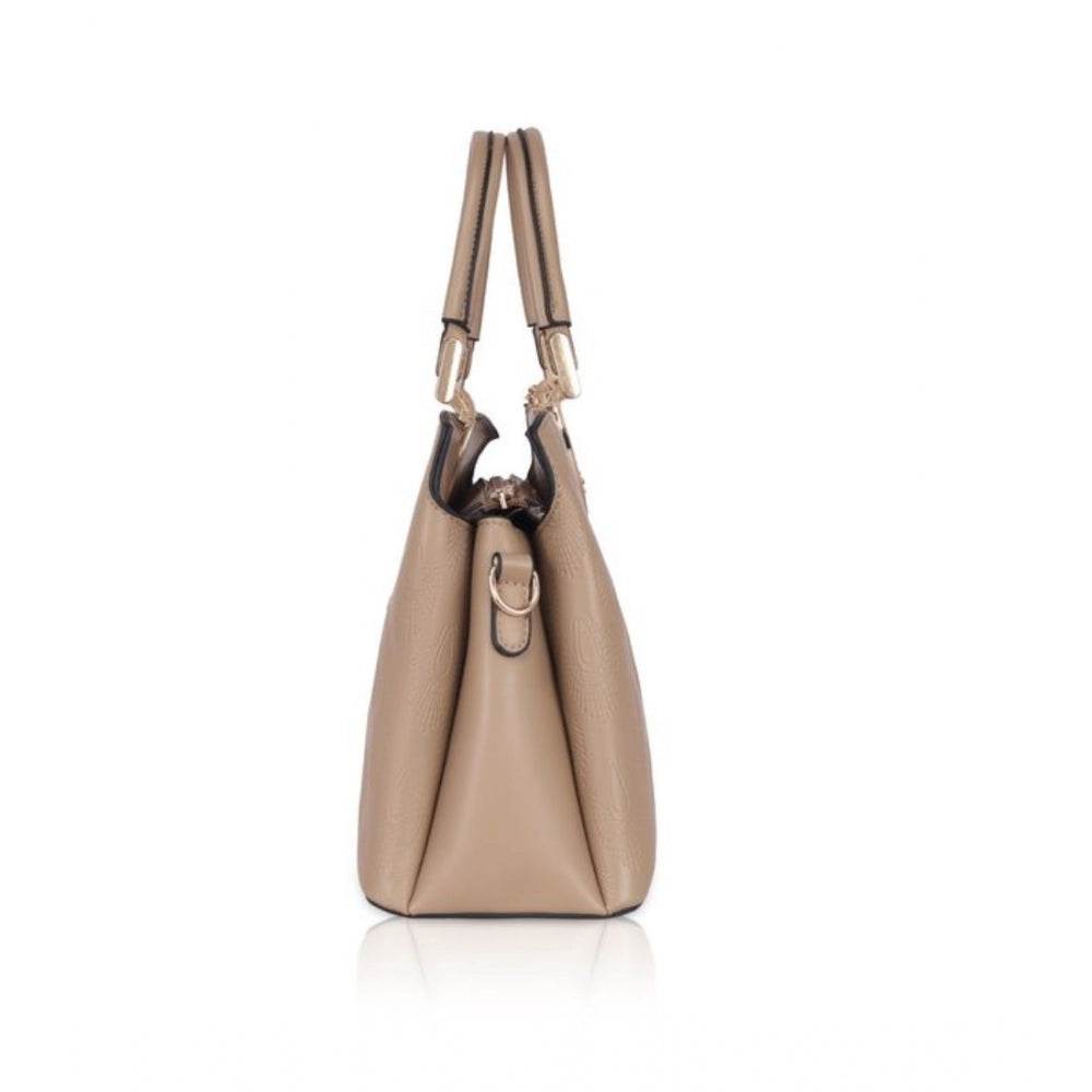 Generic Women's Faux Leather Printed Adjustable Long Belt Handbag (Khaki) - MYLUXURY LANE ENTERPRISE