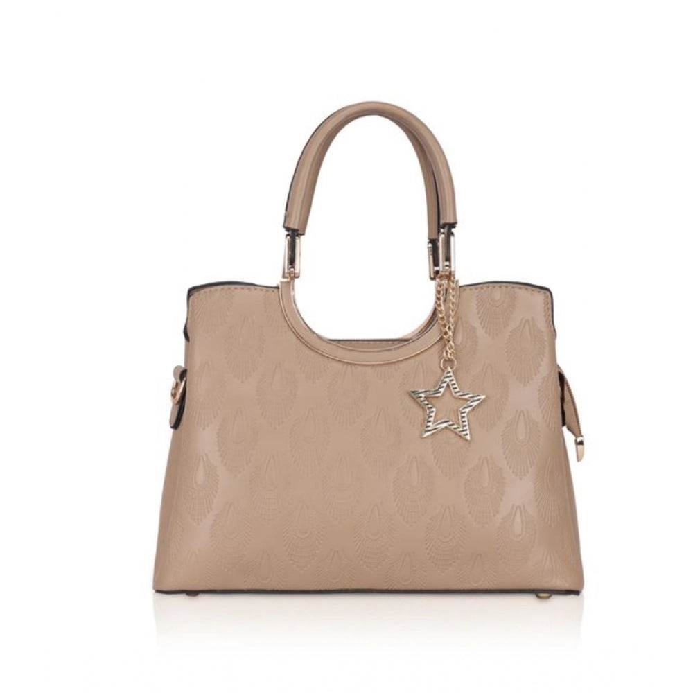 Generic Women's Faux Leather Printed Adjustable Long Belt Handbag (Khaki) - MYLUXURY LANE ENTERPRISE
