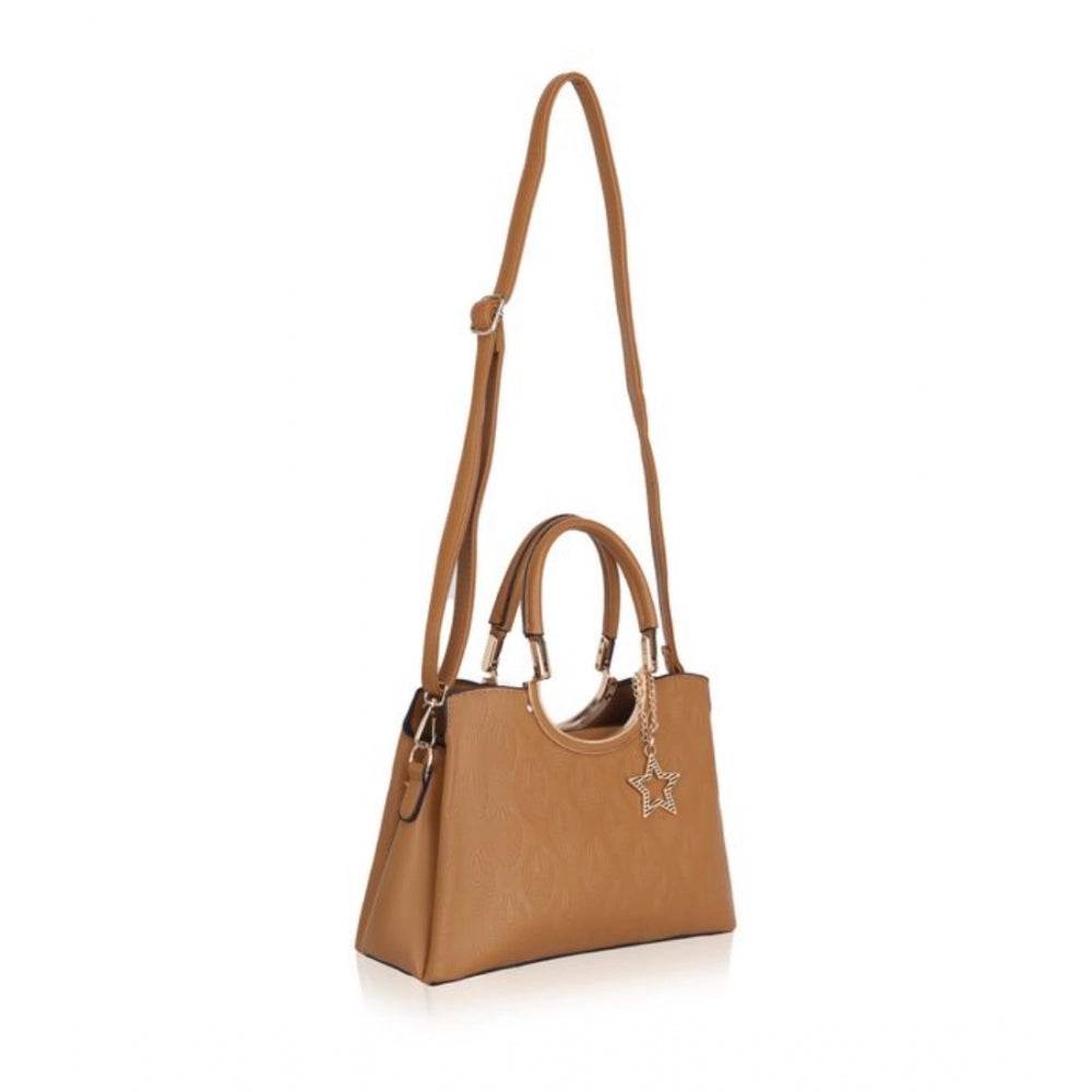 Generic Women's Faux Leather Printed Adjustable Long Belt Handbag (Brown) - MYLUXURY LANE ENTERPRISE