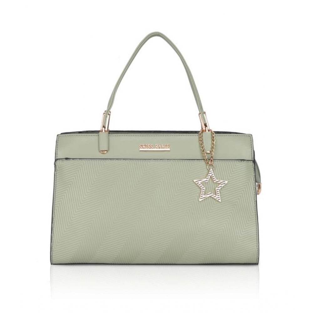 Generic Women's Faux Leather Textured Adjustable Long Belt Handbag (Green) - MYLUXURY LANE ENTERPRISE