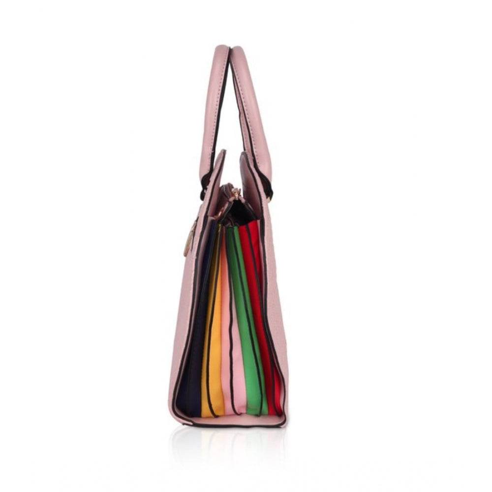 Generic Women's Faux Leather Printed Adjustable Long Belt Handbag (Pink) - MYLUXURY LANE ENTERPRISE