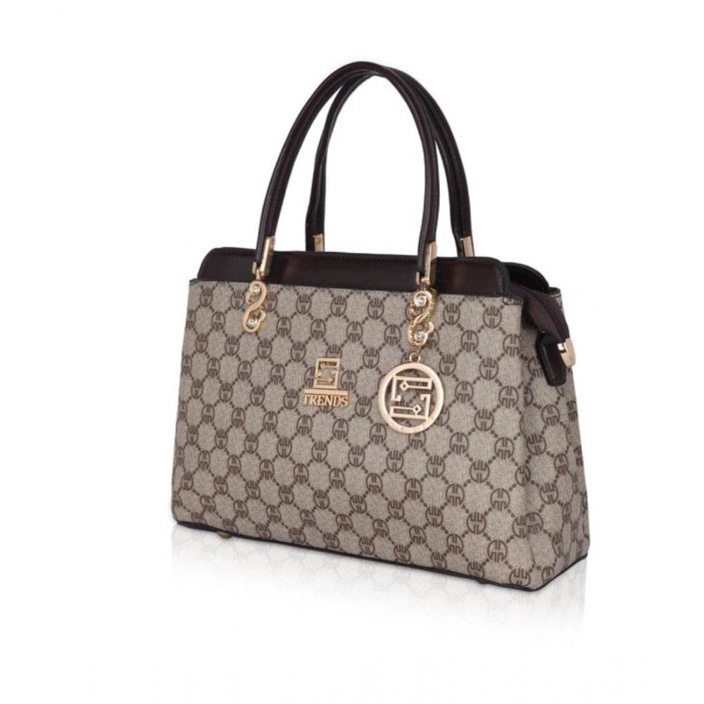 Generic Women's Faux Leather Printed Handbag (Coffee) - MYLUXURY LANE ENTERPRISE
