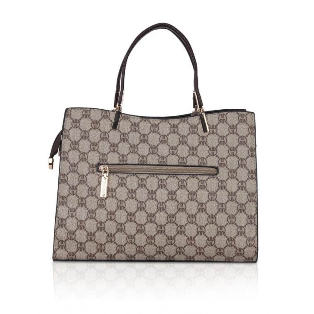 Generic Women's Faux Leather Printed Handbag (Coffee) - MYLUXURY LANE ENTERPRISE