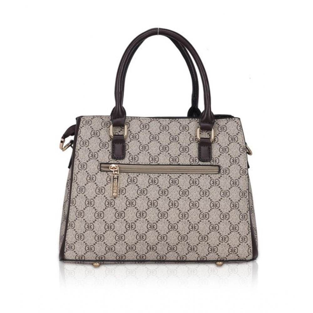 Generic Women's Faux Leather Printed Handbag (Coffee) - MYLUXURY LANE ENTERPRISE
